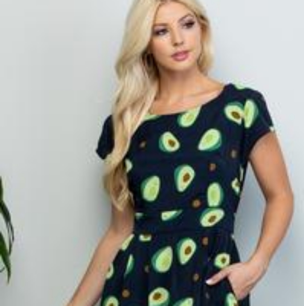 Avocado day dress